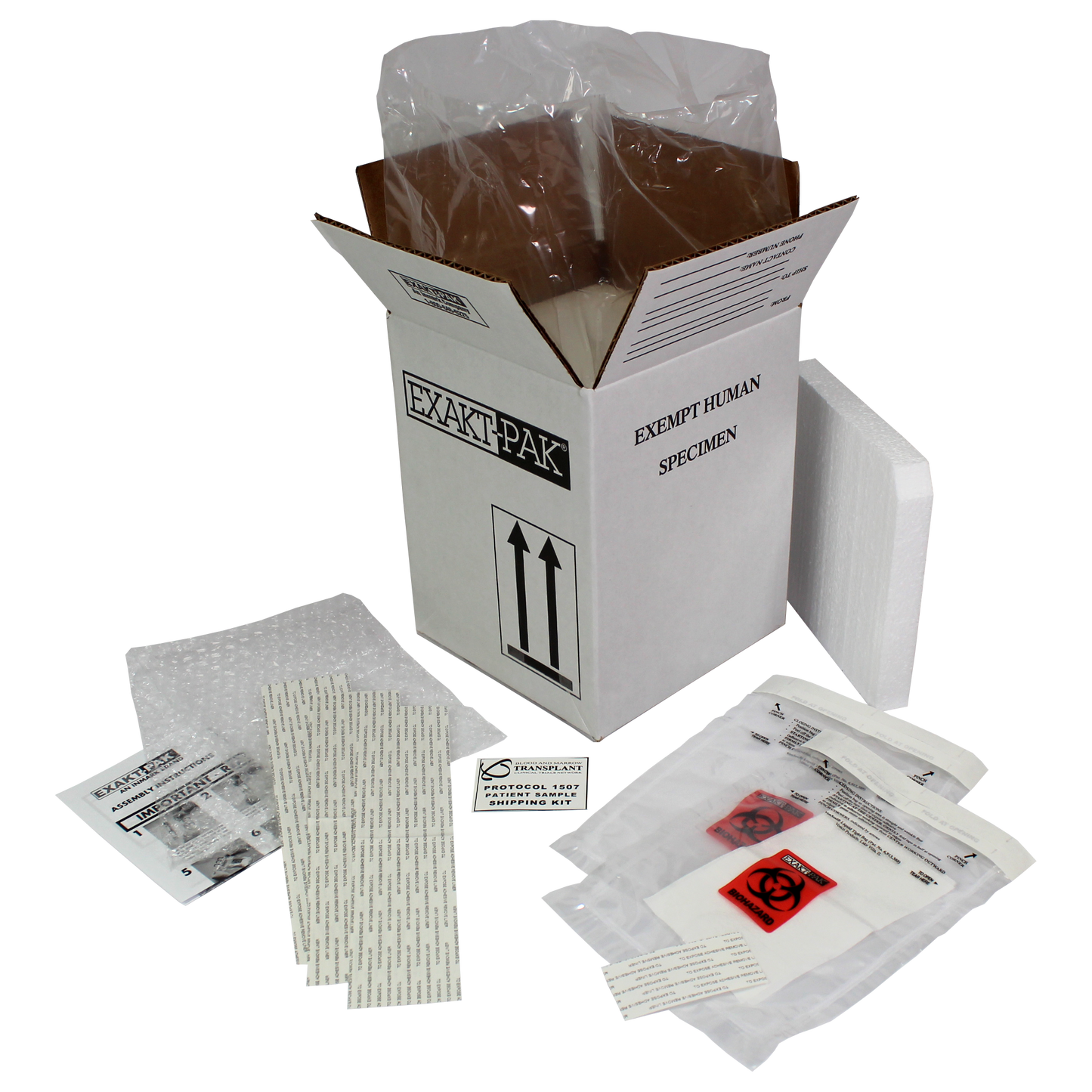 Exempt Human Specimen: ME-OPTIMBV06BMT : 6 vials Insulated Ambient (Max Payload Dim. 5" x 5" x 6.875") - NMDPVIP - Clinical Studies