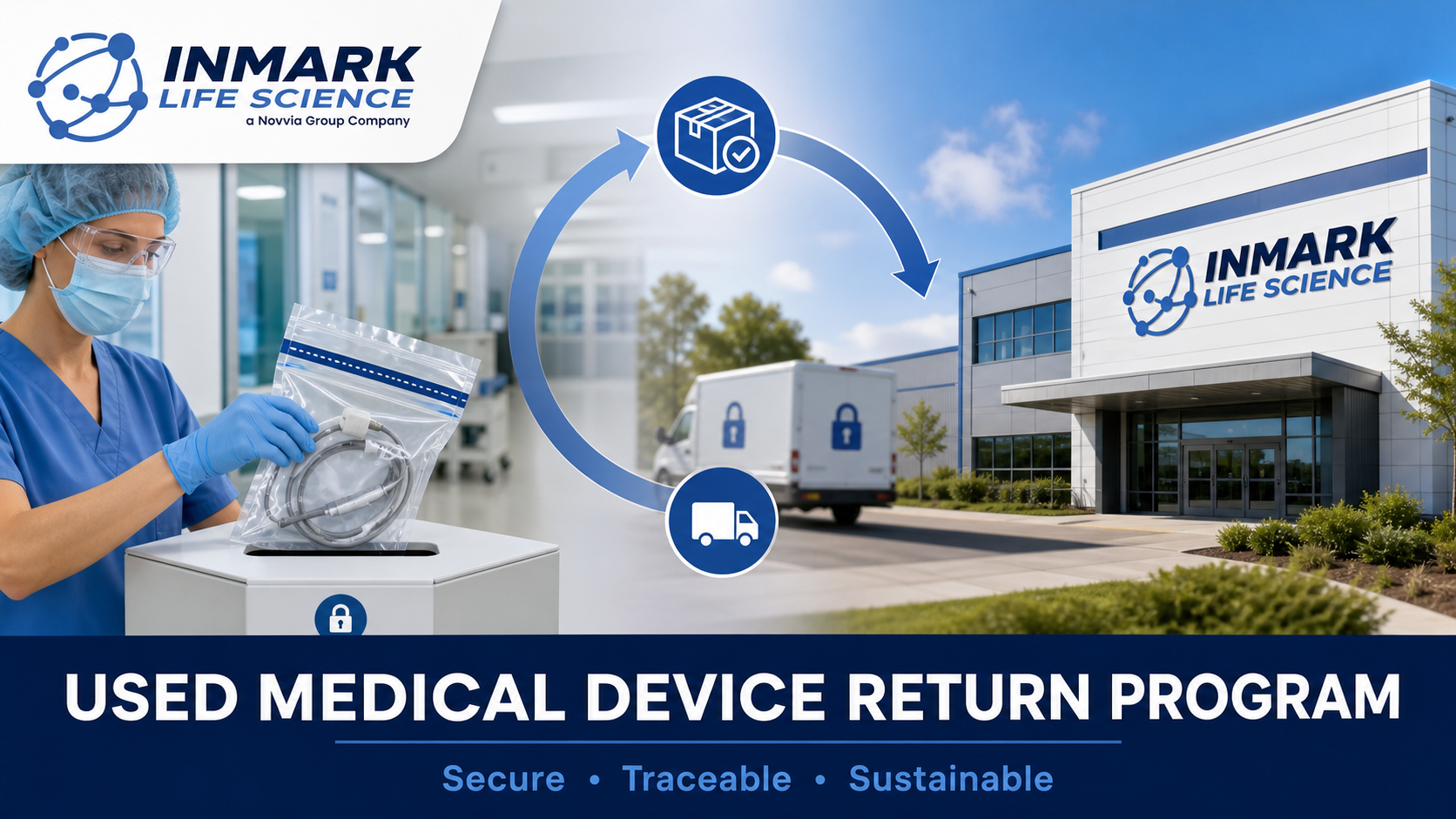 Load video: Inmark Medical Device Returns Packaging and Services