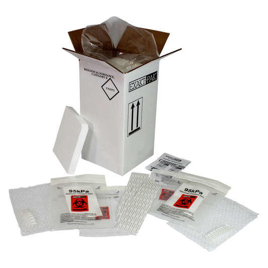 MD8702V12 - EXAKT-PAK® Category Cool D-Pak™ Insulated Shipping Solution for Blood Tubes, Urine Tubes and Vials