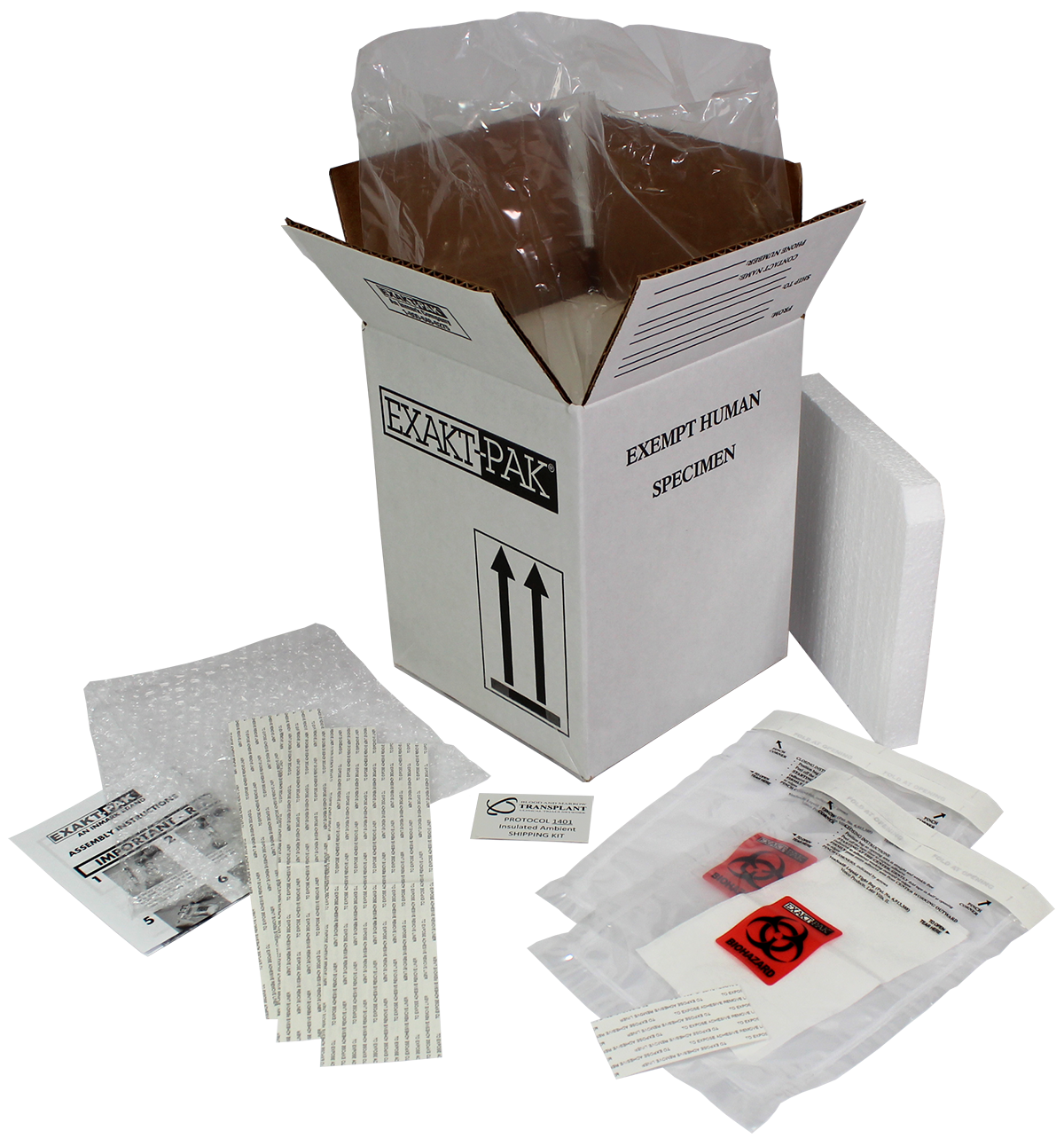 Exempt Human Specimen : ME-H2402BV06BMT : 6 vials Insulated Ambient (Max Payload Dim. 5" x 5" x 9.375)