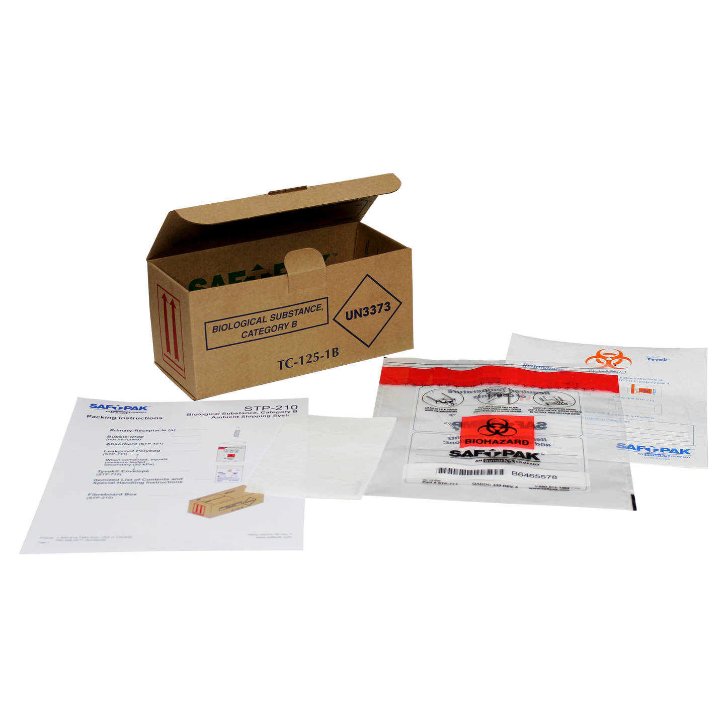 Saf-T-Pak® STP-210 Category B Ambient Shipping System (UN 3373), Small, 10/Case