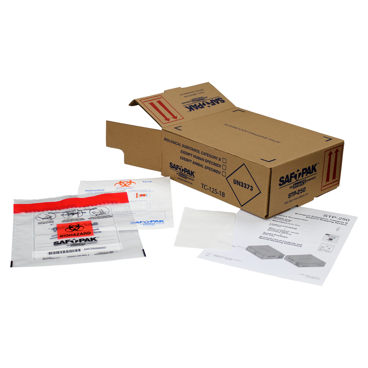 Saf-T-Pak® STP-250 - Category B Ambient Shipping System (UN 3373), Medium, 10/Case