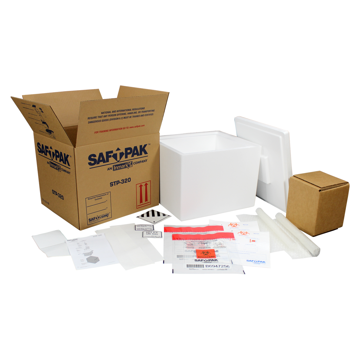 Saf-T-Pak® STP-320 - Category B Frozen/Ambient Insulated Shipping System (UN 3373), 4/Case