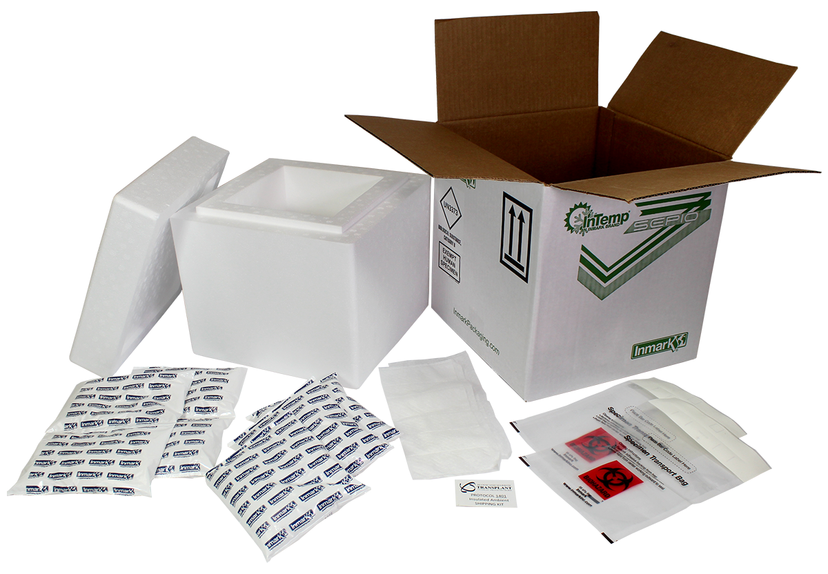 Sepio® (4 Pk) : ME-H2001RV06BMT : Exempt Human Specimen Refrigerated Shipper with Aquipak & 95 kPa Bags (Max Payload Dim. 7" x 5" x 3")