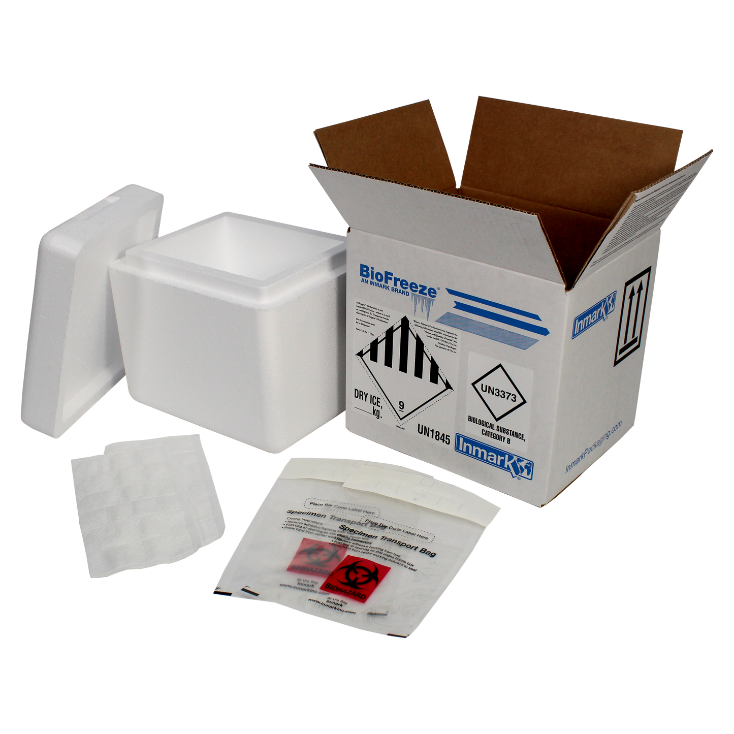 ME-H2203F5LBMT BioFreeze® 5L-73hr Category B Frozen (-80°C) Insulated Shipping Solution 4 Pack
