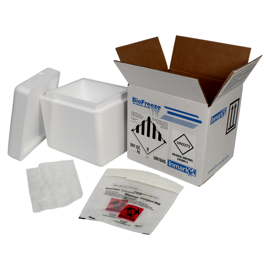 ME-H2203F5LBMT BioFreeze® 5L-73hr Category B Frozen (-80°C) Insulated Shipping Solution 4 Pack