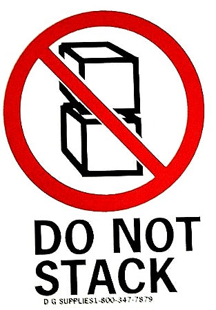 Do Not Stack Handling Labels