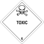 Class 6 Labels (500 Roll, 4"x4") - (DG61)