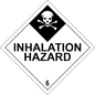 Class 6 - Inhalation Hazard; Pressure Sensitive Placards